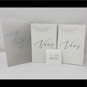 Wedding vows booklets by Miss to Mrs 💍
